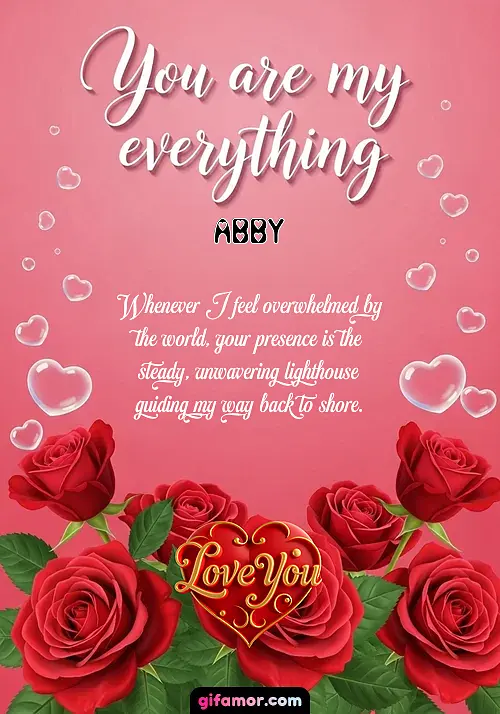 You are my everything Abby Gif Download
