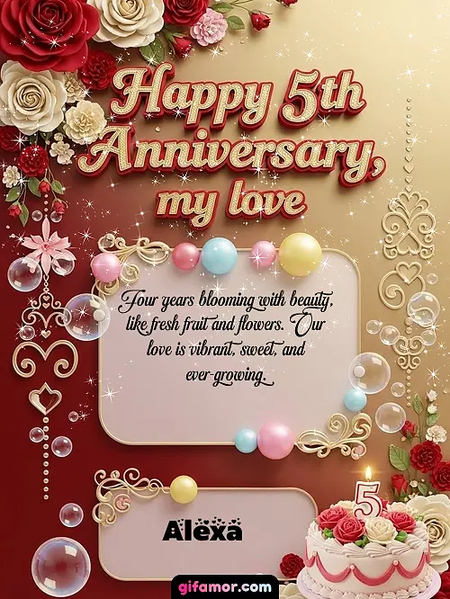 Happy 5st anniversary, my love Alexa