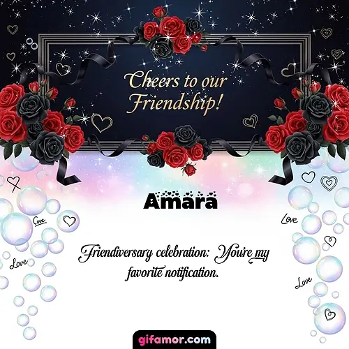 Cheers to our friendship!  V Amara Gif Download