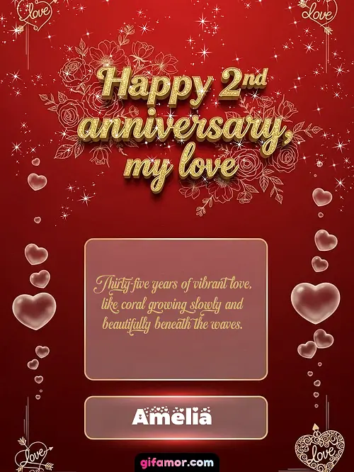 Happy 2st anniversary, my love III Amelia