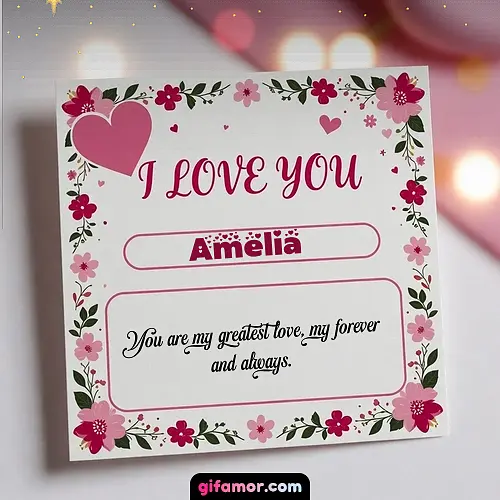 I Love You III Amelia