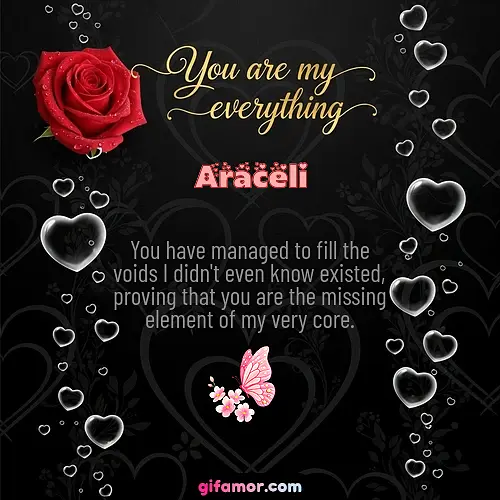 You are my everything I Araceli Gif Download