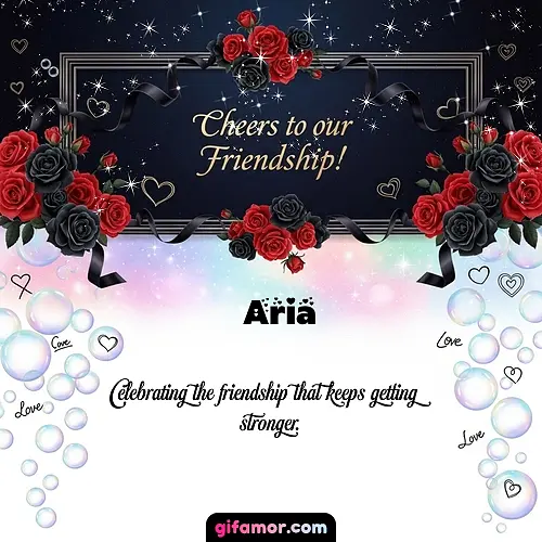 Cheers to our friendship!  V Aria Gif Download