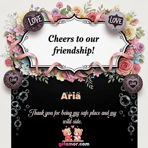 Cheers to our friendship!  VI Aria Gif Download