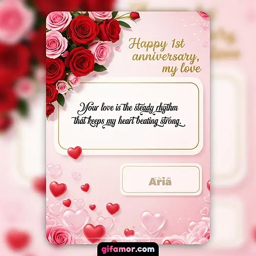 Your love is the steady rhythm that keeps my heart beating strong.