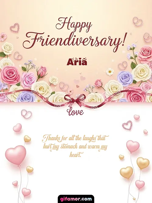 Happy friendiversary! Aria Gif Download
