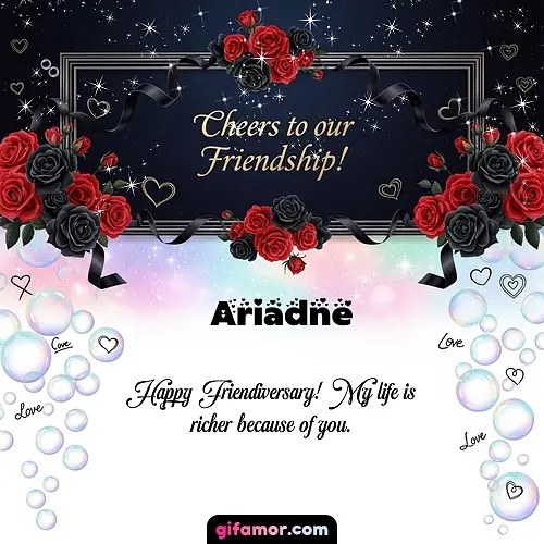 Cheers to our friendship!  V Ariadne Gif Download