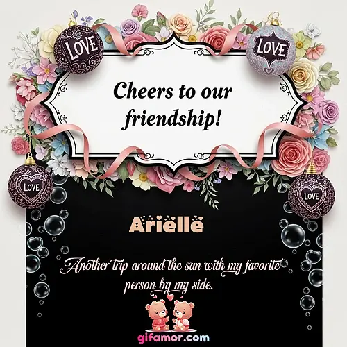 Cheers to our friendship!  VI Arielle Gif Download
