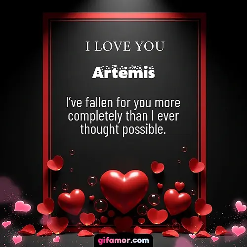 I love you I Artemis Gif Download
