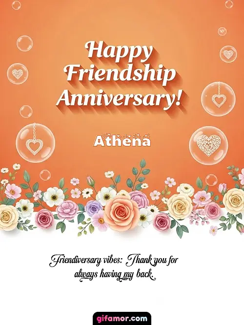 Happy friendship anniversary! III Athena Gif Download