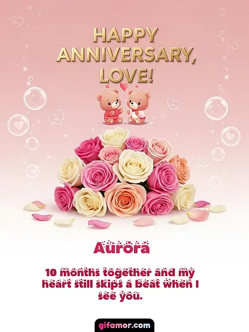 Happy anniversary, love! IV Aurora Gif Download