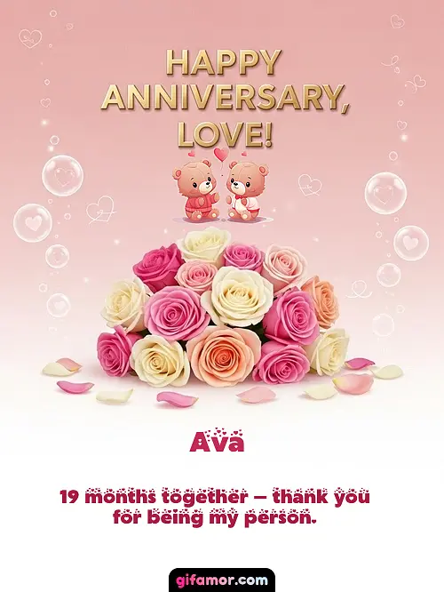 Happy anniversary, love! IV Ava