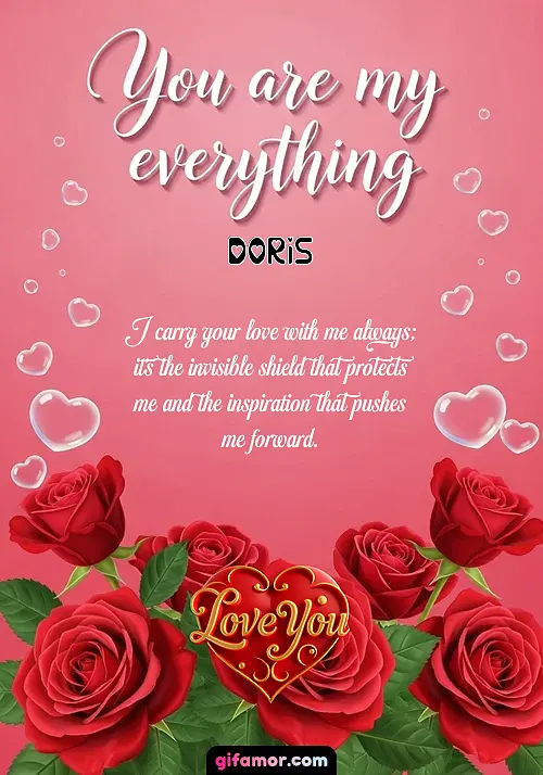 You are my everything Doris Gif Download