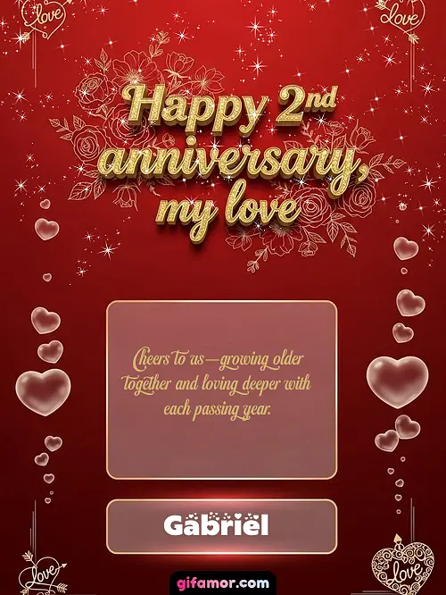 Happy 2st anniversary, my love III Gabriel