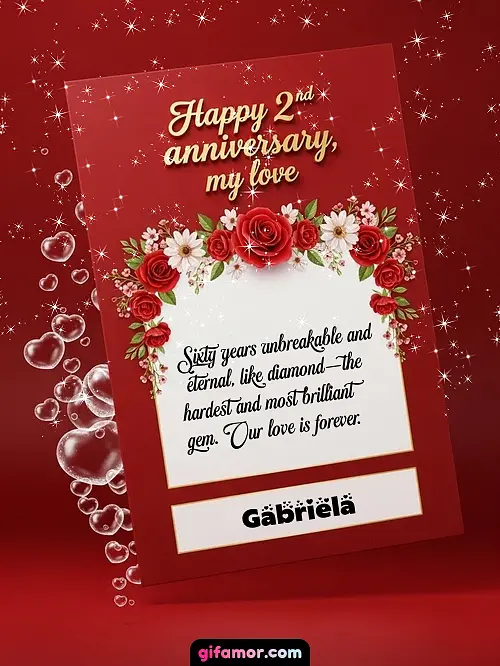 Happy 2st anniversary, my love II Gabriela Gif Download