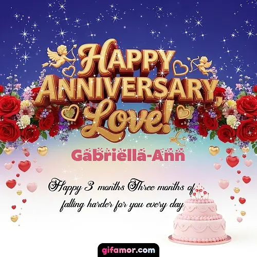 Happy one month anniversary, love! Gabriella-Ann