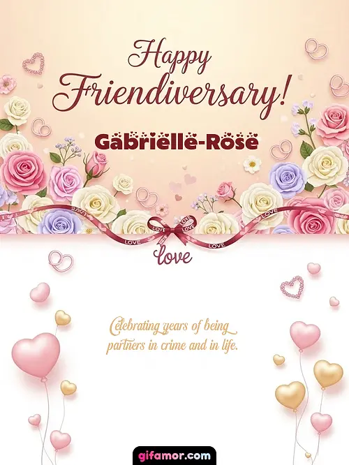 Happy friendiversary! Gabrielle-Rose