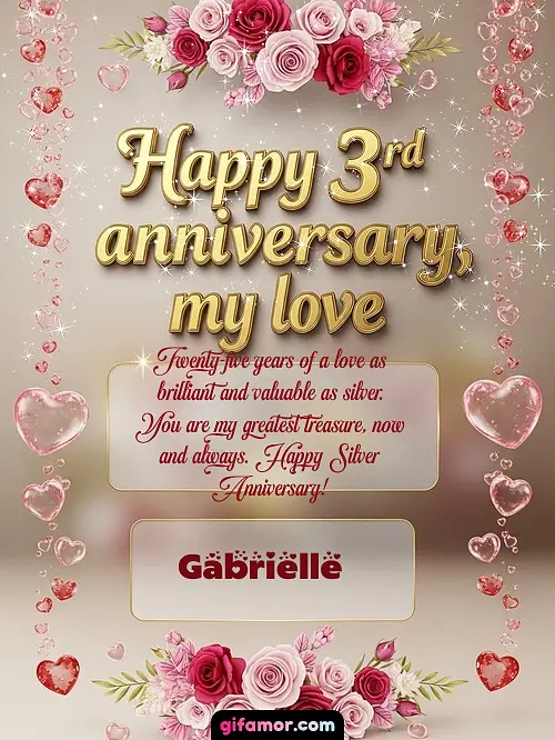 Happy 4st anniversary, my love Gabrielle