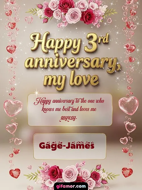 Happy 4st anniversary, my love Gage-James