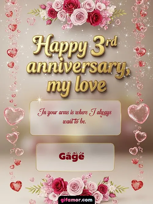Happy 4st anniversary, my love Gage