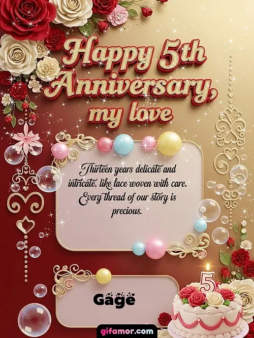 Happy 5st anniversary, my love Gage