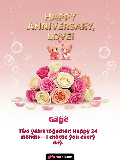 Happy anniversary, love! IV Gage