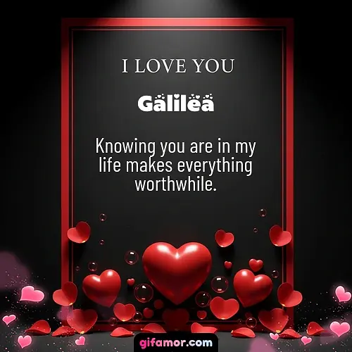 I love you I Galilea
