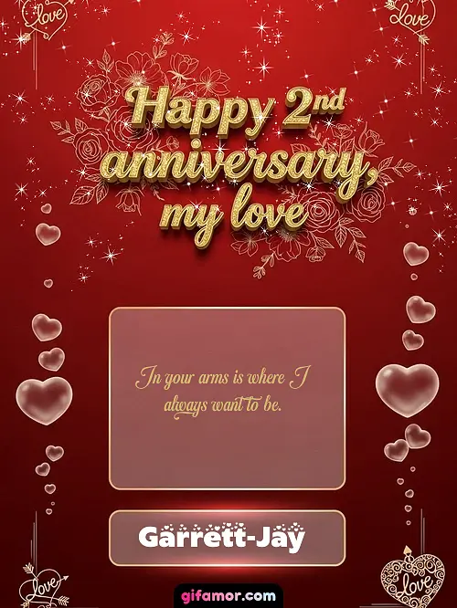 Happy 2st anniversary, my love III Garrett-Jay