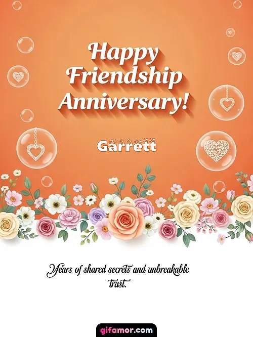 Happy friendship anniversary! III Garrett