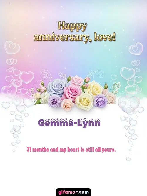 Happy anniversary, love! III Gemma-Lynn