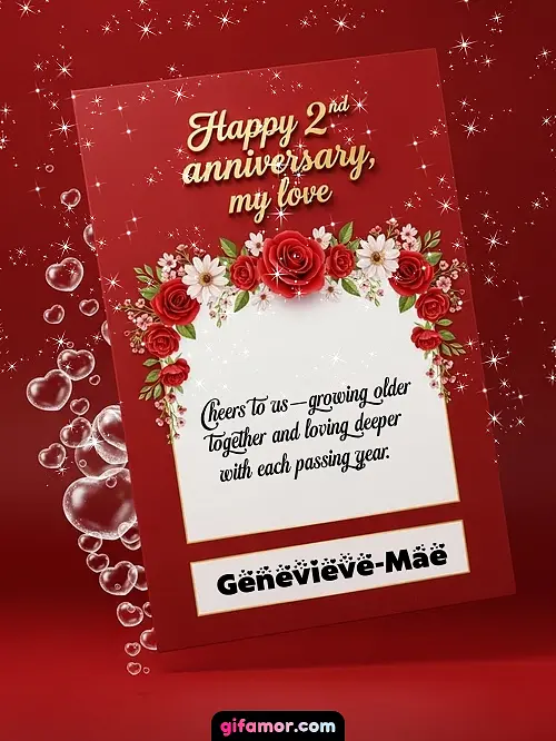 Happy 2st anniversary, my love II Genevieve-Mae