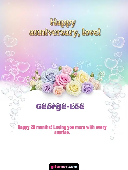 Happy anniversary, love! III George-Lee