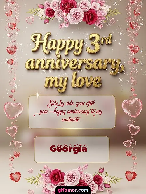 Happy 4st anniversary, my love Georgia