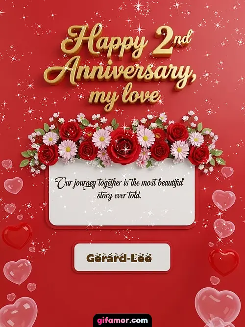Happy 2st anniversary, my love I Gerard-Lee