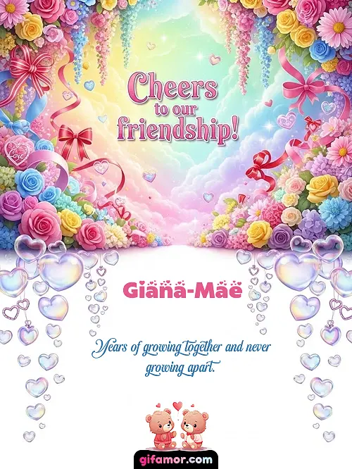 Cheers to our friendship! I Giana-Mae