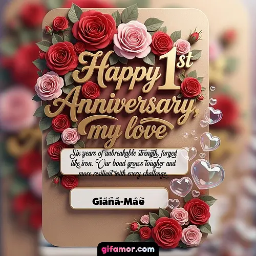 Happy 1st anniversary, my love V Giana-Mae Gif Download