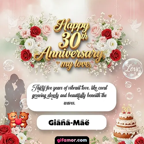 Happy 30th anniversary, my love Giana-Mae Gif Download