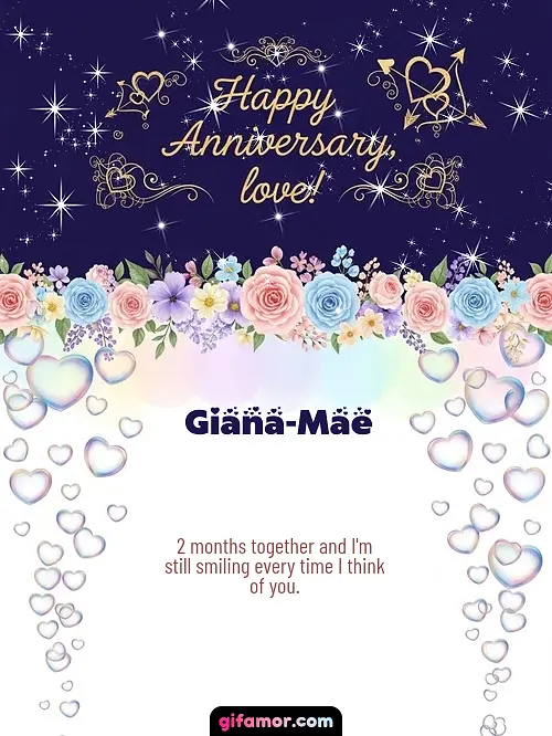 Happy anniversary, love! Giana-Mae