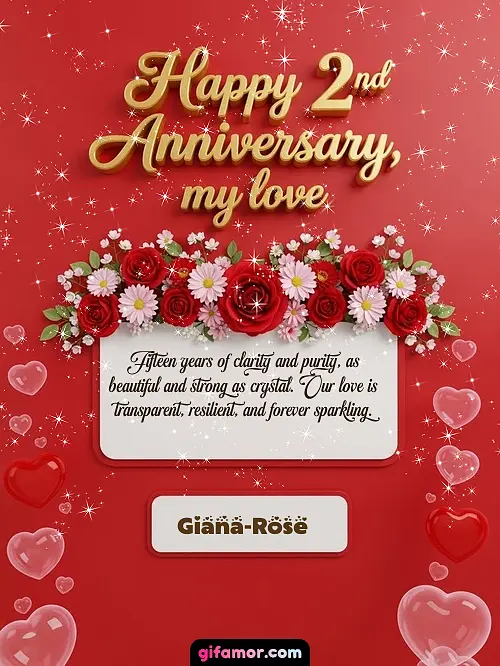 Happy 2st anniversary, my love I Giana-Rose