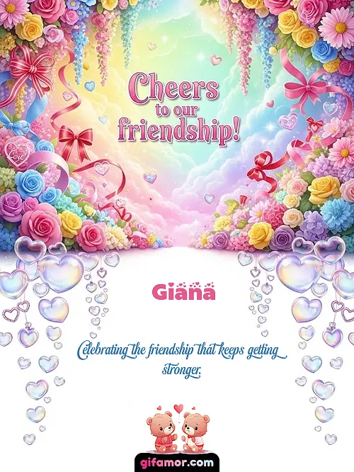 Cheers to our friendship! I Giana