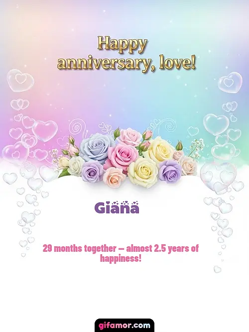 Happy anniversary, love! III Giana