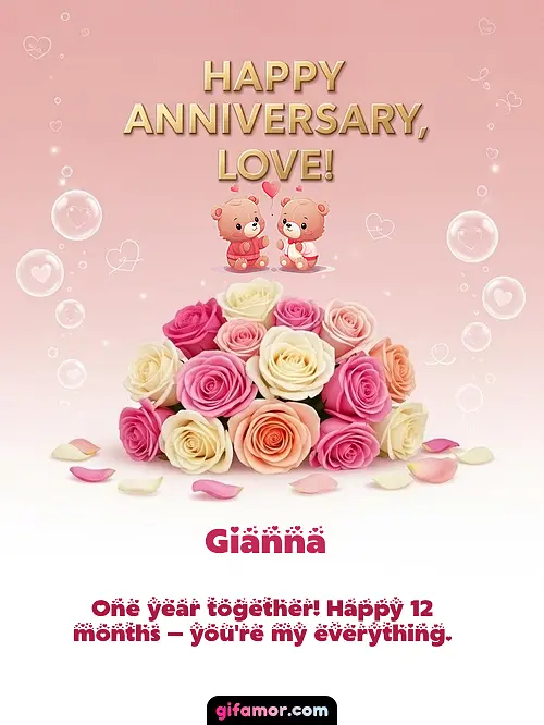 Happy anniversary, love! IV Gianna