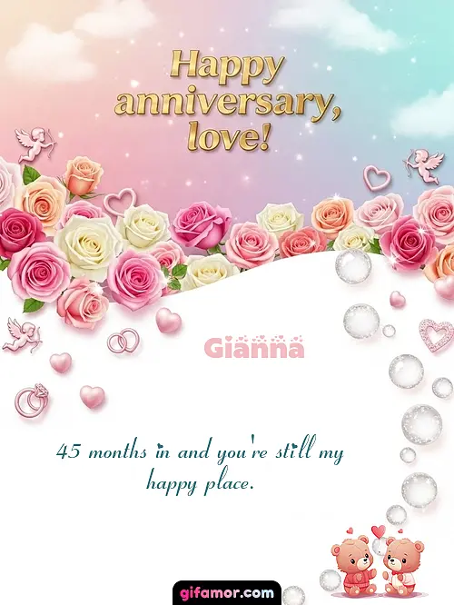 Happy anniversary, love! V Gianna