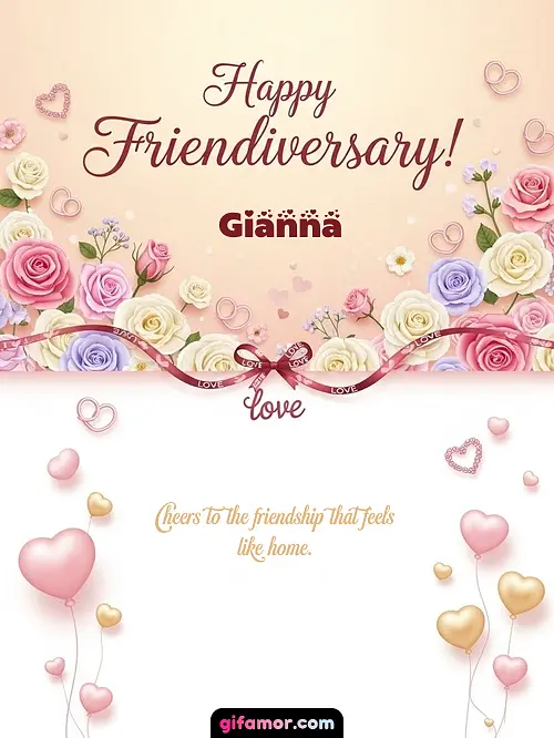Happy friendiversary! Gianna