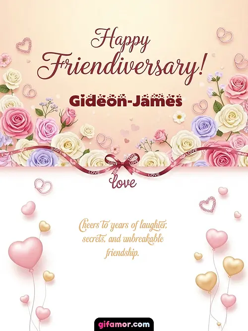 Happy friendiversary! Gideon-James