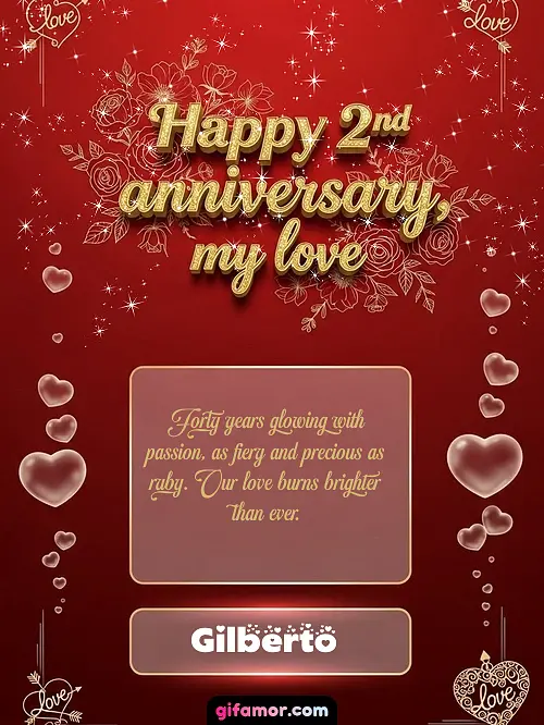 Happy 2st anniversary, my love III Gilberto