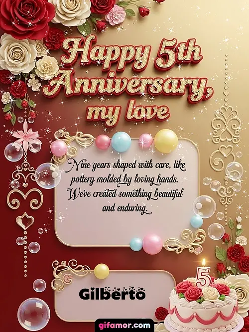 Happy 5st anniversary, my love Gilberto