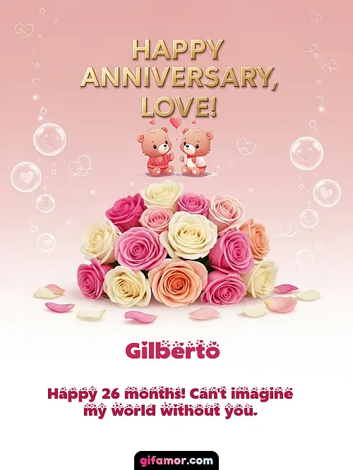 Happy anniversary, love! IV Gilberto