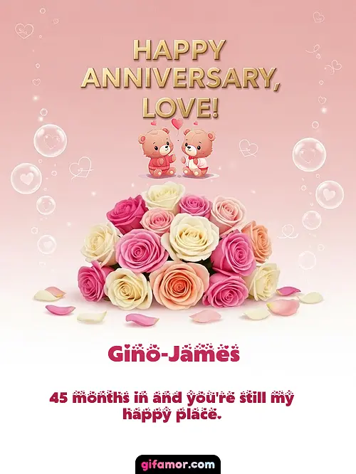 Happy anniversary, love! IV Gino-James