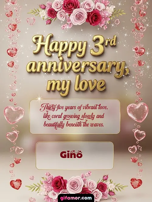 Happy 4st anniversary, my love Gino